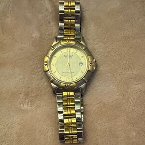 Silver and Gold Two-Tone Watch